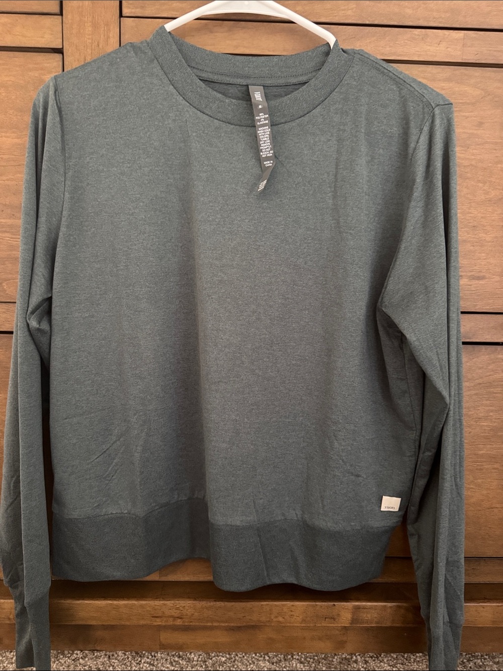 Vuori day dream long sleeve green top